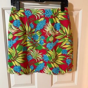 Lilly Pulitzer Vibrant Floral Mini Skirt